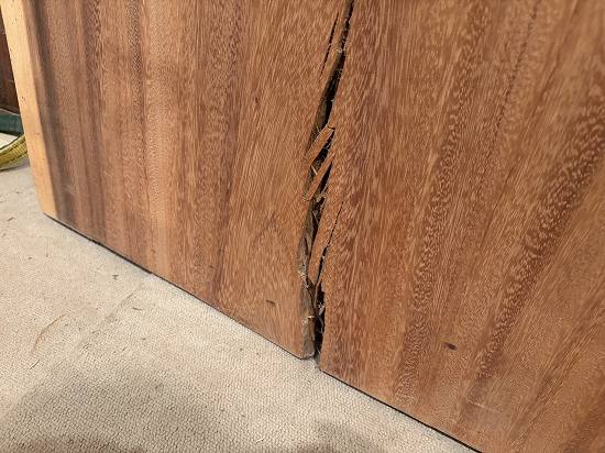 一枚板　割れの画像