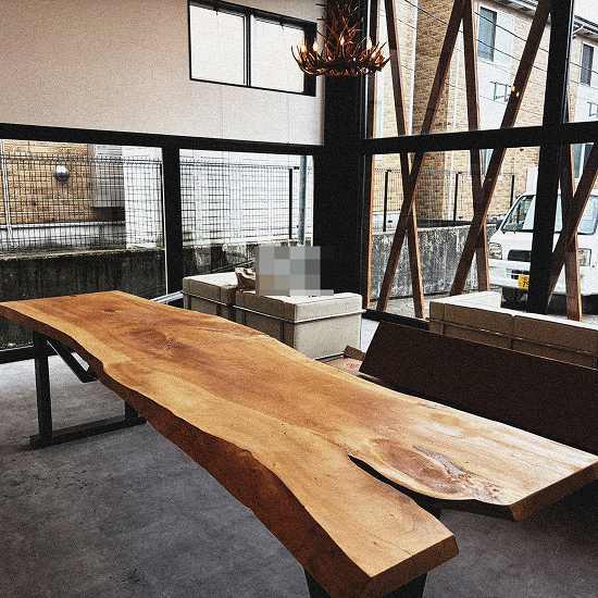 銀杏一枚板の納品